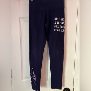 Justice leggings navy blue
